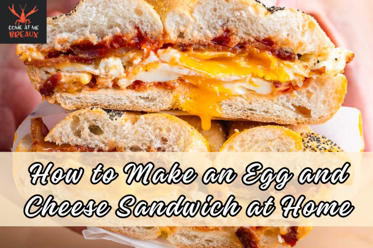 How to Make an Egg and Cheese Sandwich at Home